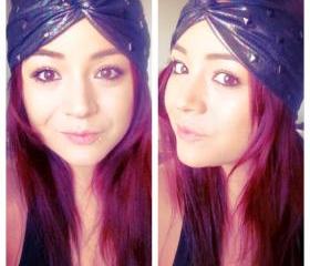 Black and silver mesh turban with silver studs