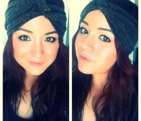Black with gold specks turban
