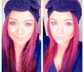 Black faux suede dolly bow headband